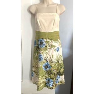 Ann Taylor Silk Floral Midi Dress NWOT Size 2 Petite
